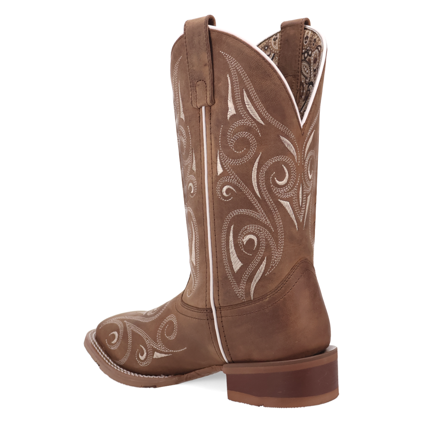 Laredo Ladies Spurred Tan Leather Western Boot 2038