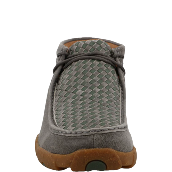 Twisted X Men's Chukka Driving Moc Grey & Olive Casual Shoes MDM0094