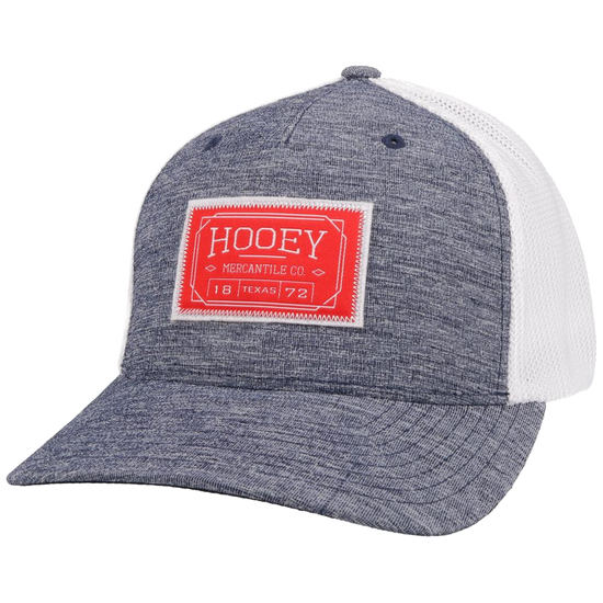 Hooey Men's "DOC" Blue and White Fitted Hat 2102BLWH