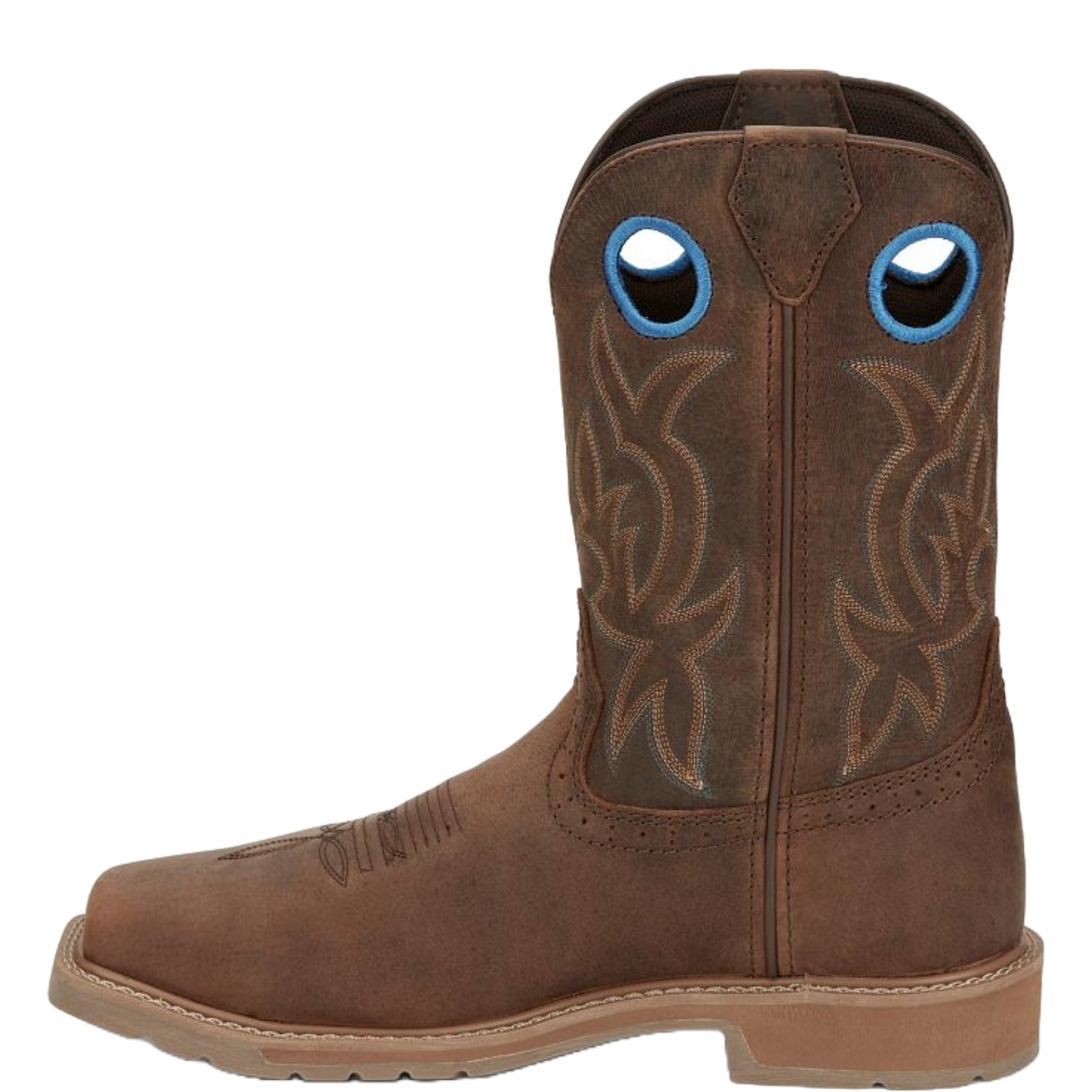 Justin Mens All Around Walnut Brown Waterproof Steel Toe Boots