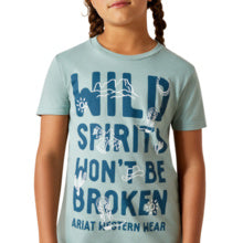 Ariat Youth Girl's Wild Spirits Rivergreen T-Shirt 10062897