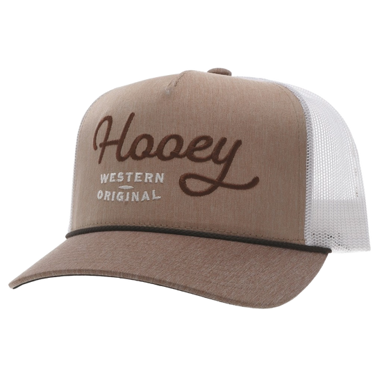 Hooey OG Graphic Tan & White Trucker Cap 2460T-TNWH