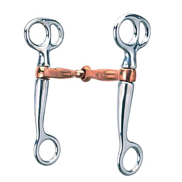 Weaver Tom Thumb Snaffle Copper Plated Mouth Bit 5"