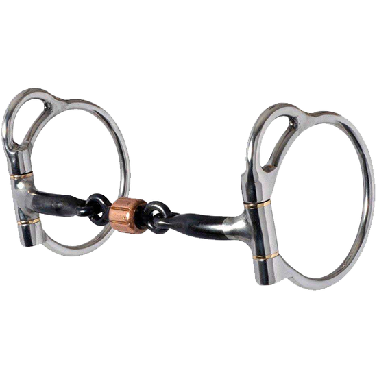 Reinsman Stage A Trail Dee Sweet Iron Snaffle with Copper Roller 5"
