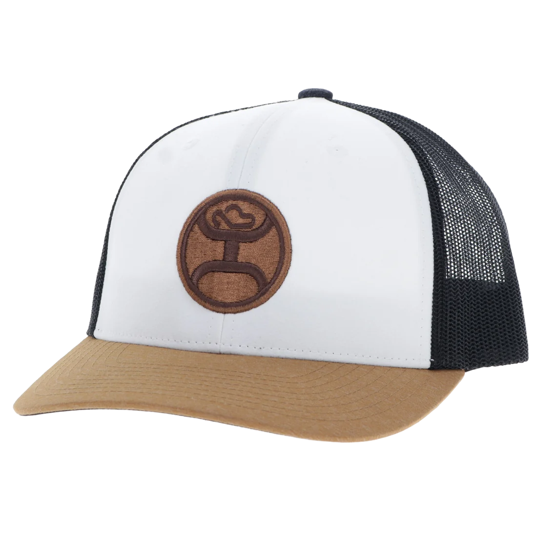 HOOEY Men's Officially Licensed Kansas State Collegiate Snapback Hat - White/Black, 6-Panel
