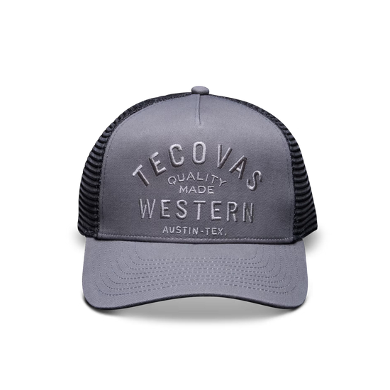Tecovas Men's Quality Made Graphic Grey Trucker Cap 30259GEY