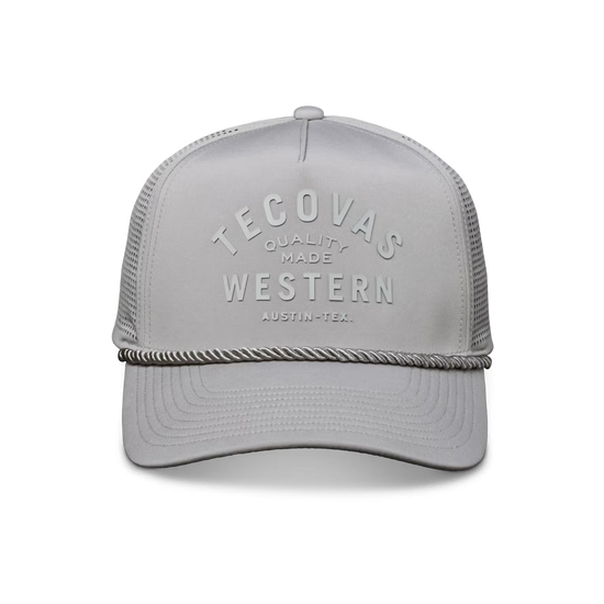 Tecovas Men's Quality Made Performance Light Grey Trucker Cap 30410GRY