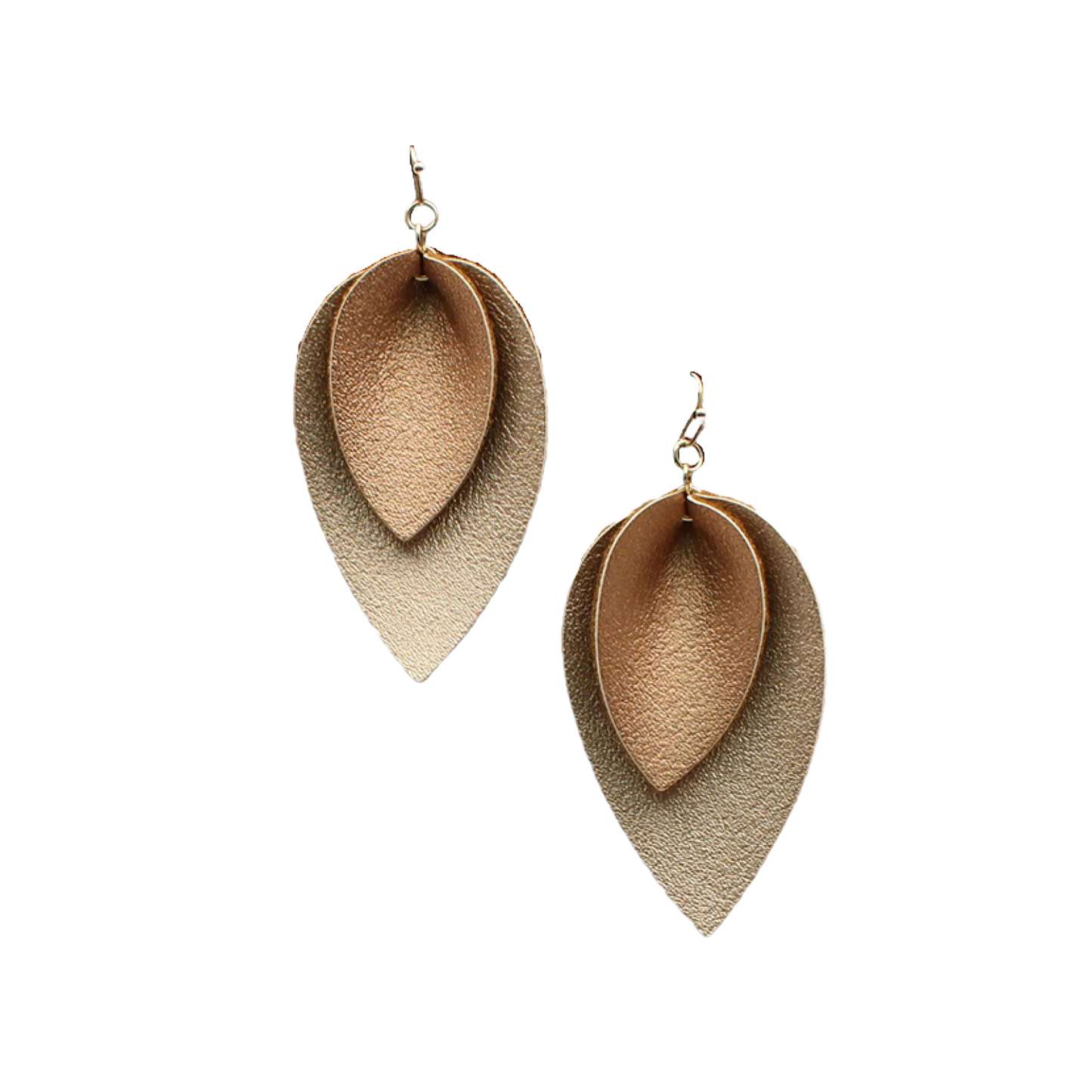 Blazin Roxx® Ladies Double Leaf Gold Earrings 30977