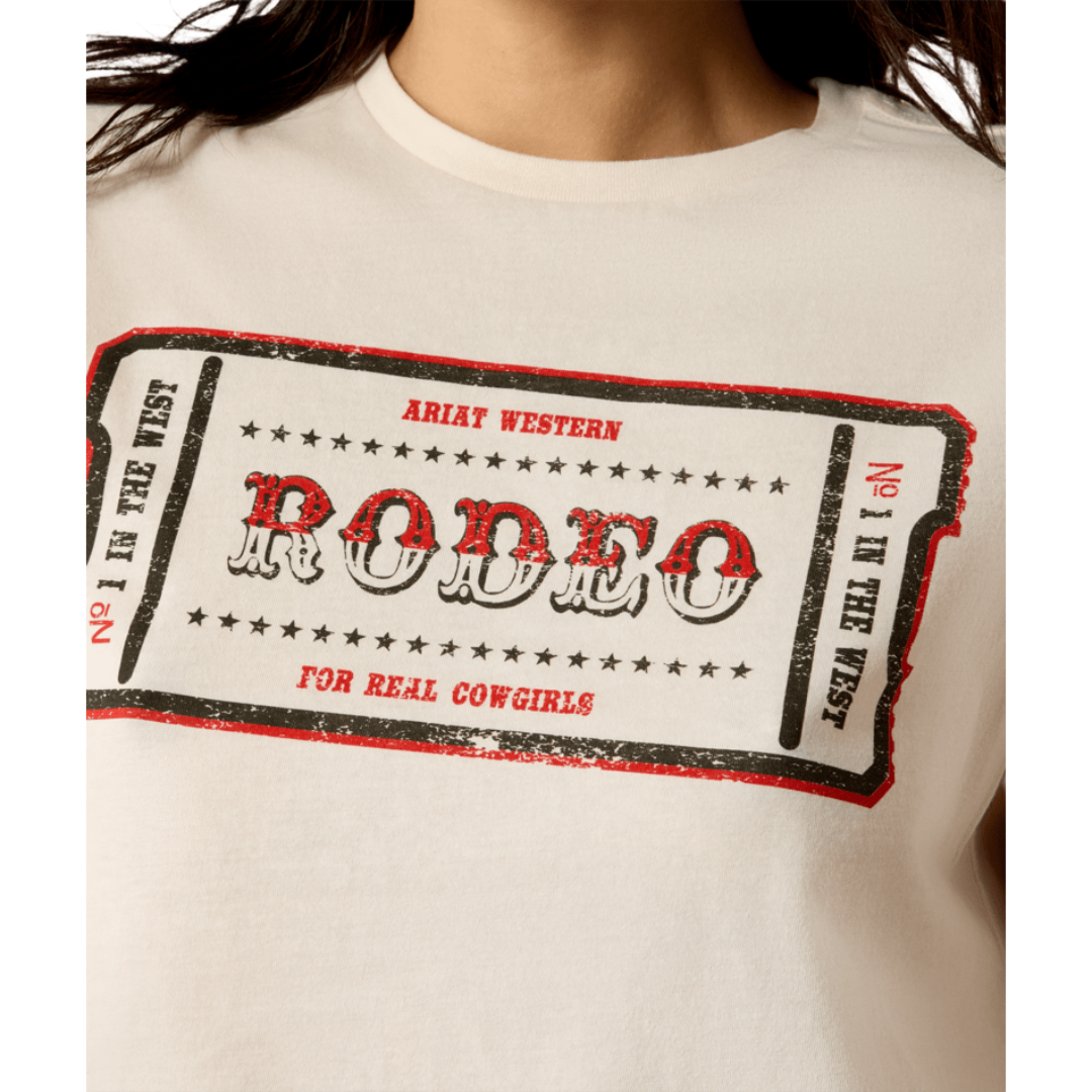 Ariat Ladies One In The West Natural T-Shirt 10082168
