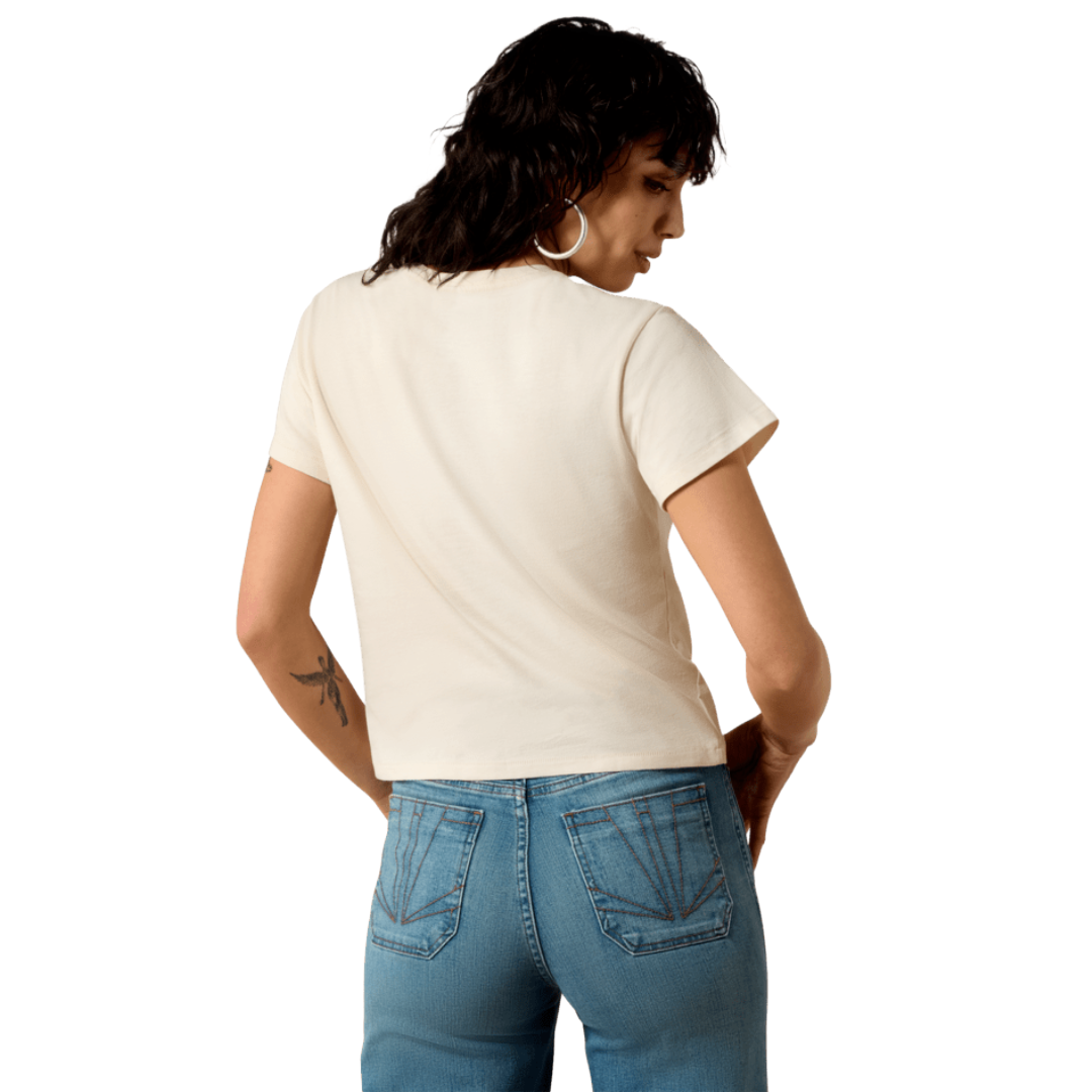 Ariat Ladies One In The West Natural T-Shirt 10082168