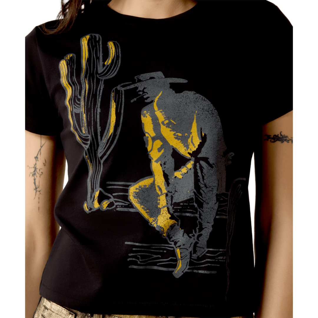 Ariat Ladies Wild West Black Graphic T-Shirt 10082166