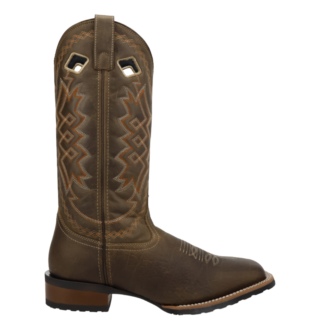 Dan Post Men's Highway Man Dark Brown Leather Western Boot 8040