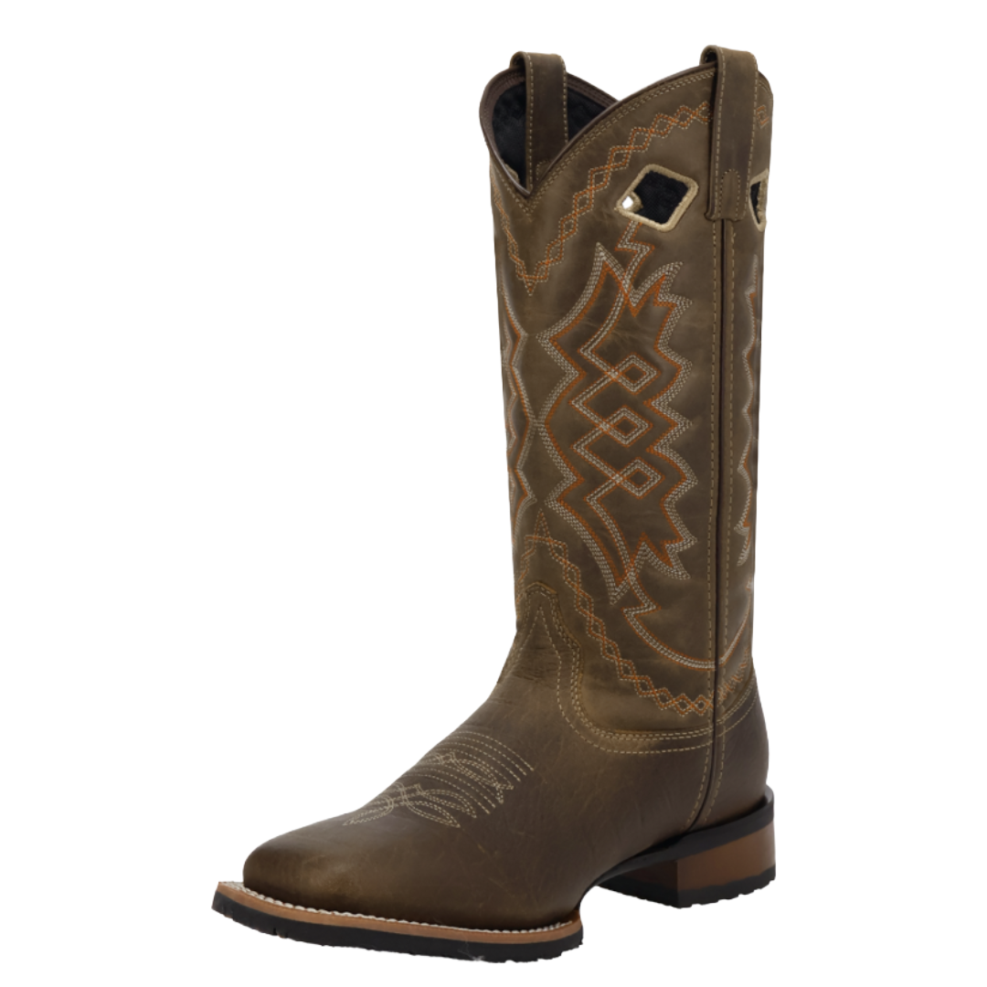 Dan Post Men's Highway Man Dark Brown Leather Western Boot 8040