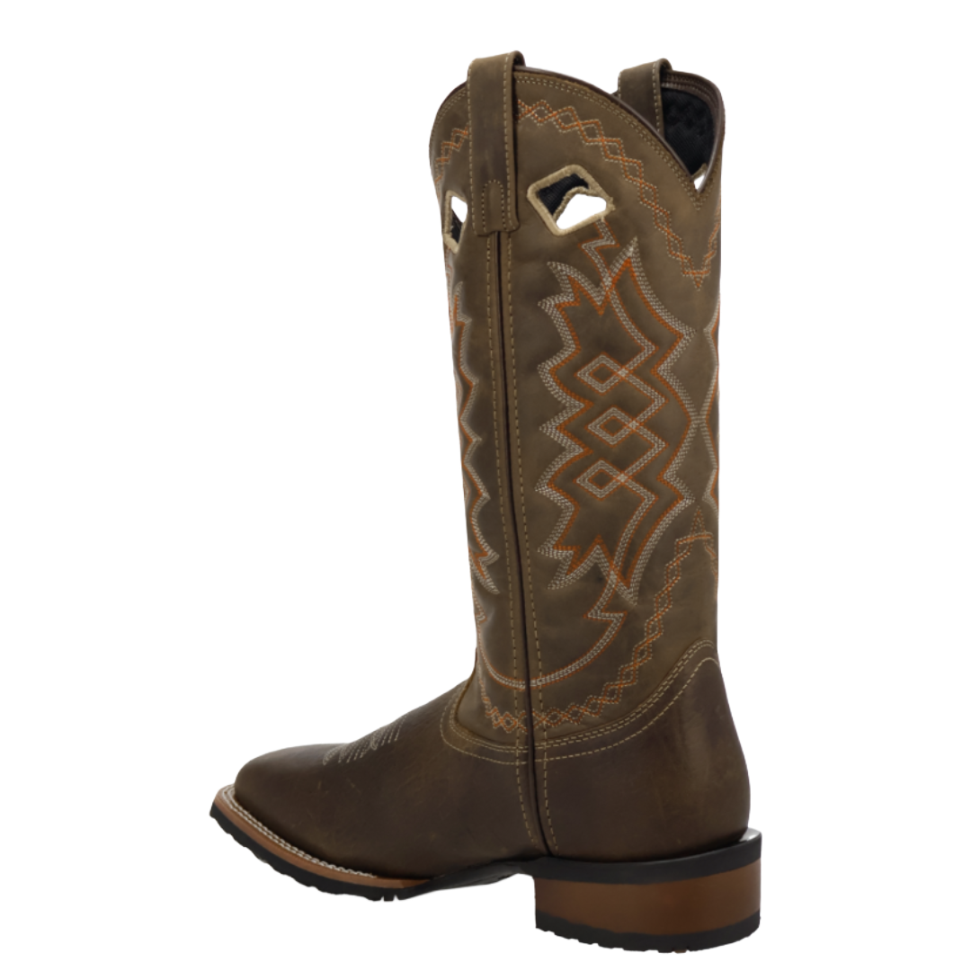Dan Post Men's Highway Man Dark Brown Leather Western Boot 8040