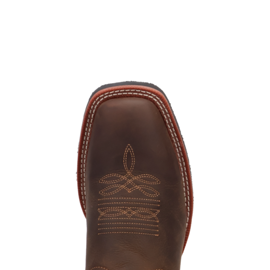 Dan Post Men's Trailblazer Brown & Hunter Green Leather Western Boot 8042