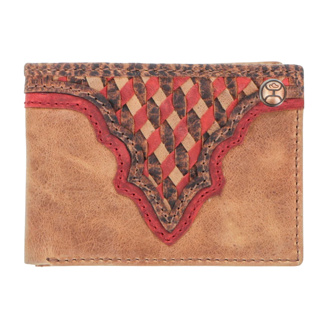 Hooey Whip Smooth Tan Front Pocket Bifold Wallet HFW037-TNBR