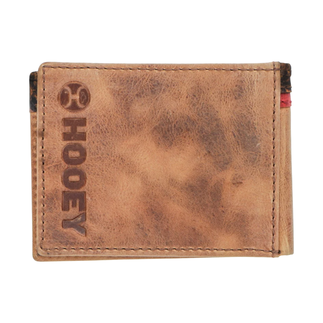Hooey Whip Smooth Tan Front Pocket Bifold Wallet HFW037-TNBR