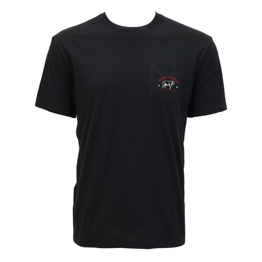 Hooey Youth "Charbray" Black Rank Stock Pocket T-Shirt HT2619BK-Y
