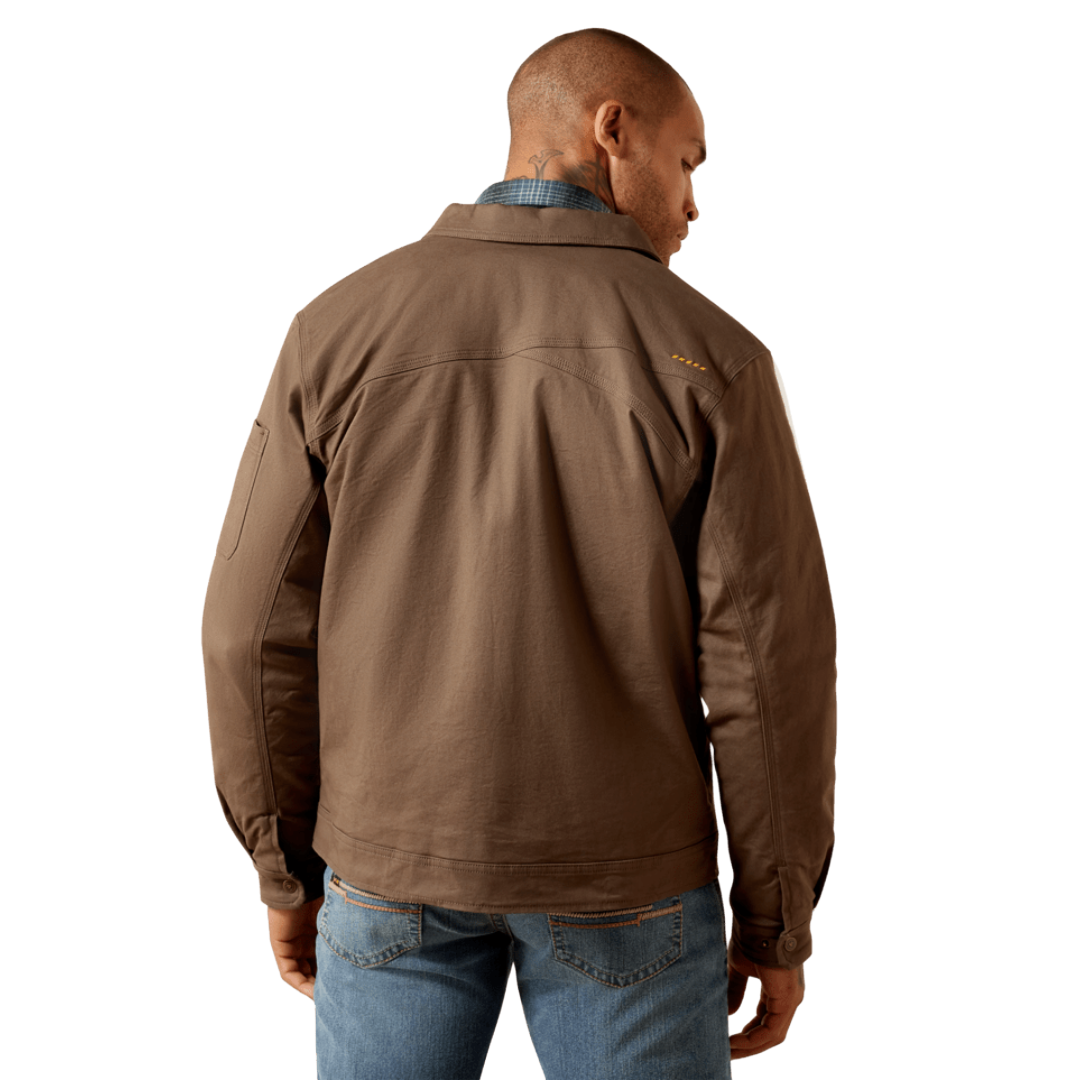 Ariat Men's Rebar Canteen Made Tough Flannel Lined Shop Jacket 10079843