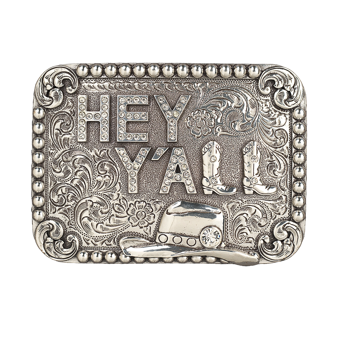 Blazin Roxx Ladies "Hey Y'all" Rectangle Belt Buckle 37932