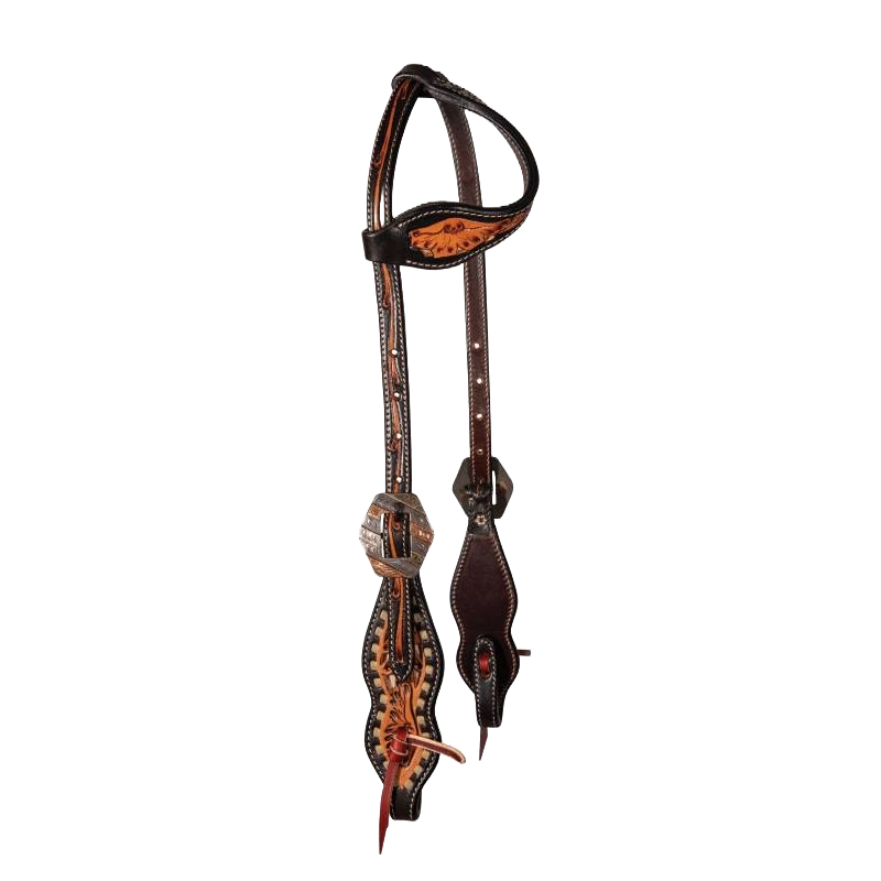Professional's Choice Buckstitched Filigree One Ear Headstall