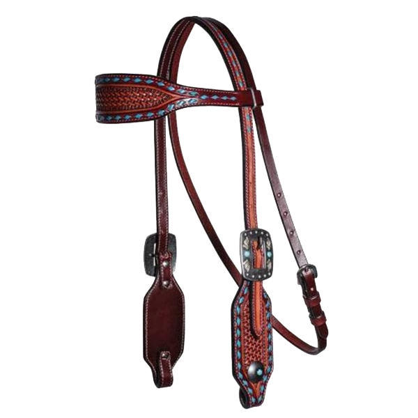 Professional's Choice Basket Weave Browband Headstall