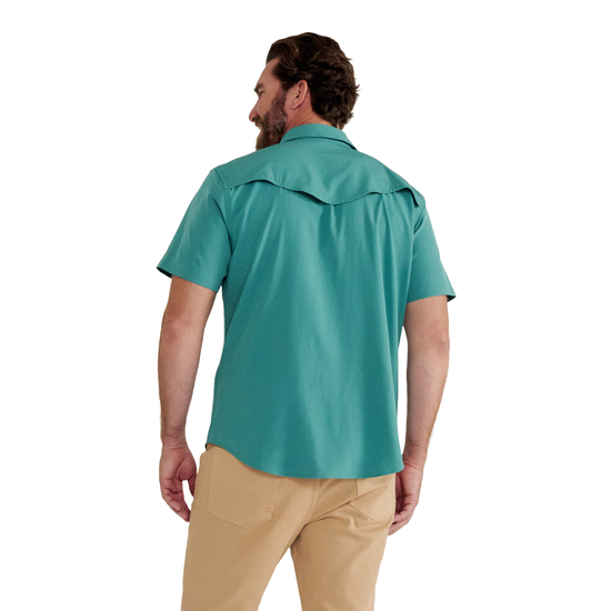 Tecovas Men's Performance Western Deep Jungle Pearl Snap Shirt 40362-D Tecovas Men's Performance Western Deep Jungle Pearl Snap Shirt 40362-D