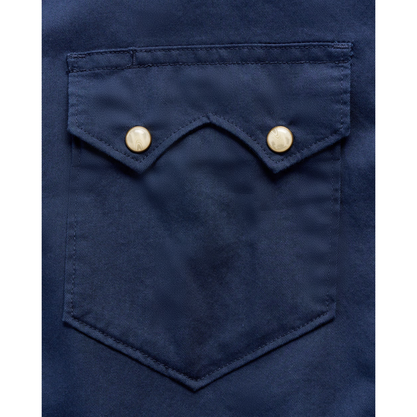 Tecovas Men's Navy Vintage Weight Sawtooth Pearl Snap Shirt 40365