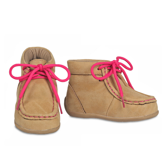 Blazin Roxx Toddler Girl's Reagan Casual Tan & Pink Shoes 4412908