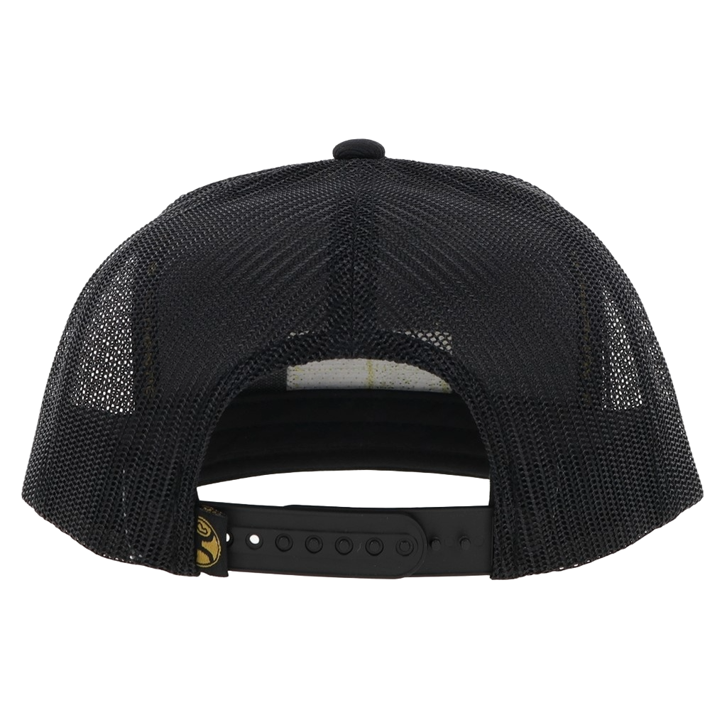 Hooey Men's Punchy Black With Gold Trucker Cap 5033T-BK
