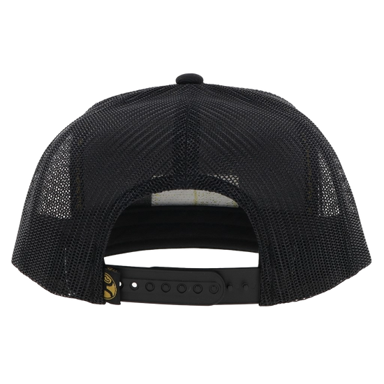 Hooey Men's Punchy Black With Gold Trucker Cap 5033T-BK