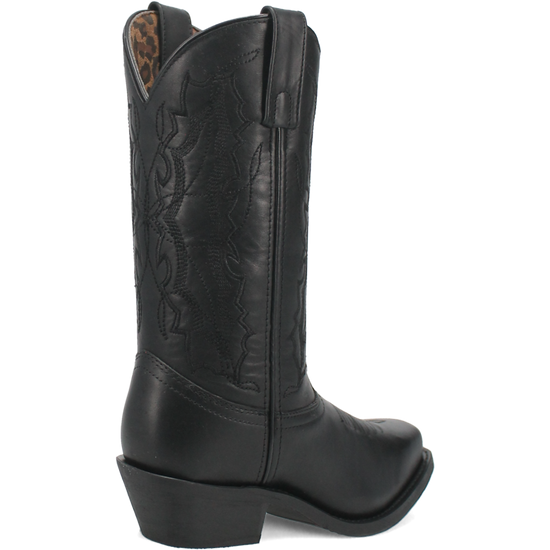 Laredo Ladies Harleigh Square Toe Black Leather Western Boots 51140-BK