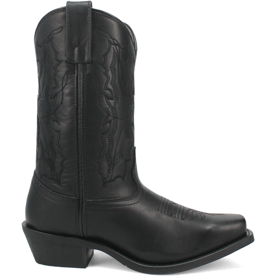 Laredo Ladies Harleigh Square Toe Black Leather Western Boots 51140-BK