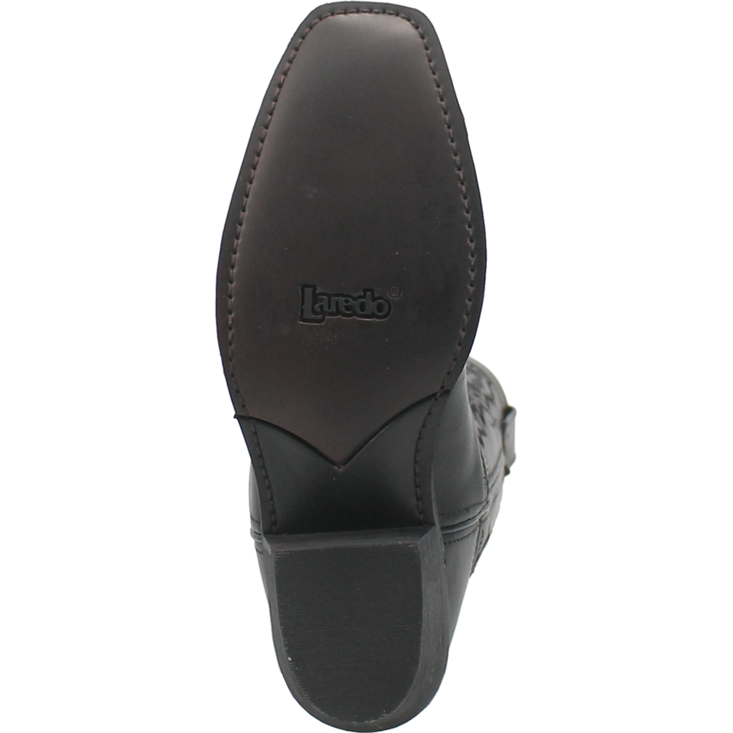 Laredo Ladies Harleigh Square Toe Black Leather Western Boots 51140-BK