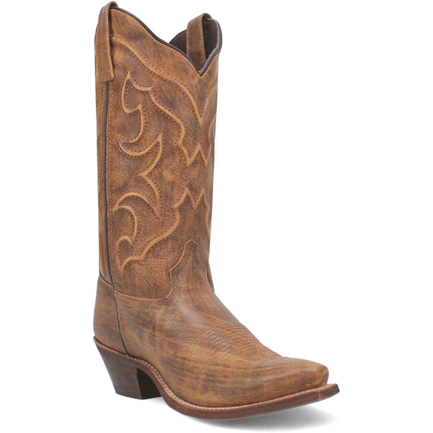 Laredo Ladies Reva Snip Toe Honey Brown Western Boots 54267