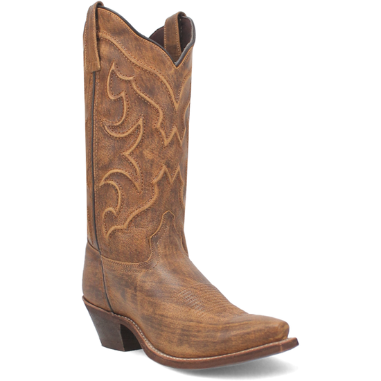 Laredo Ladies Reva Snip Toe Honey Brown Western Boots 54267