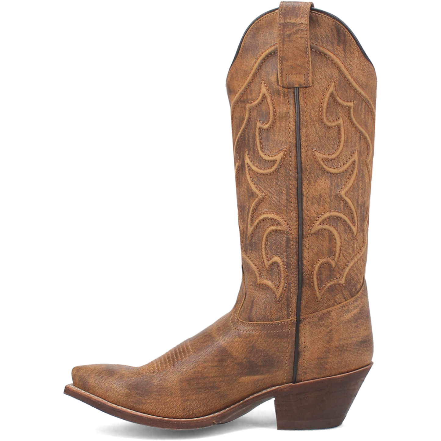 Laredo Ladies Reva Snip Toe Honey Brown Western Boots 54267