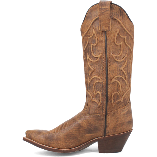 Laredo Ladies Reva Snip Toe Honey Brown Western Boots 54267