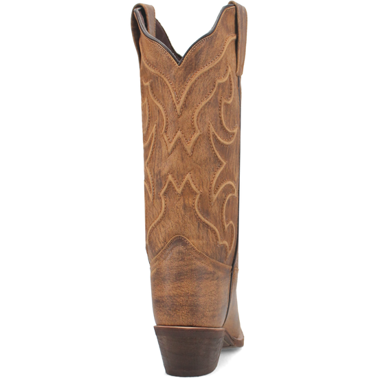 Laredo Ladies Reva Snip Toe Honey Brown Western Boots 54267