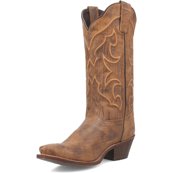 Laredo Ladies Reva Snip Toe Honey Brown Western Boots 54267