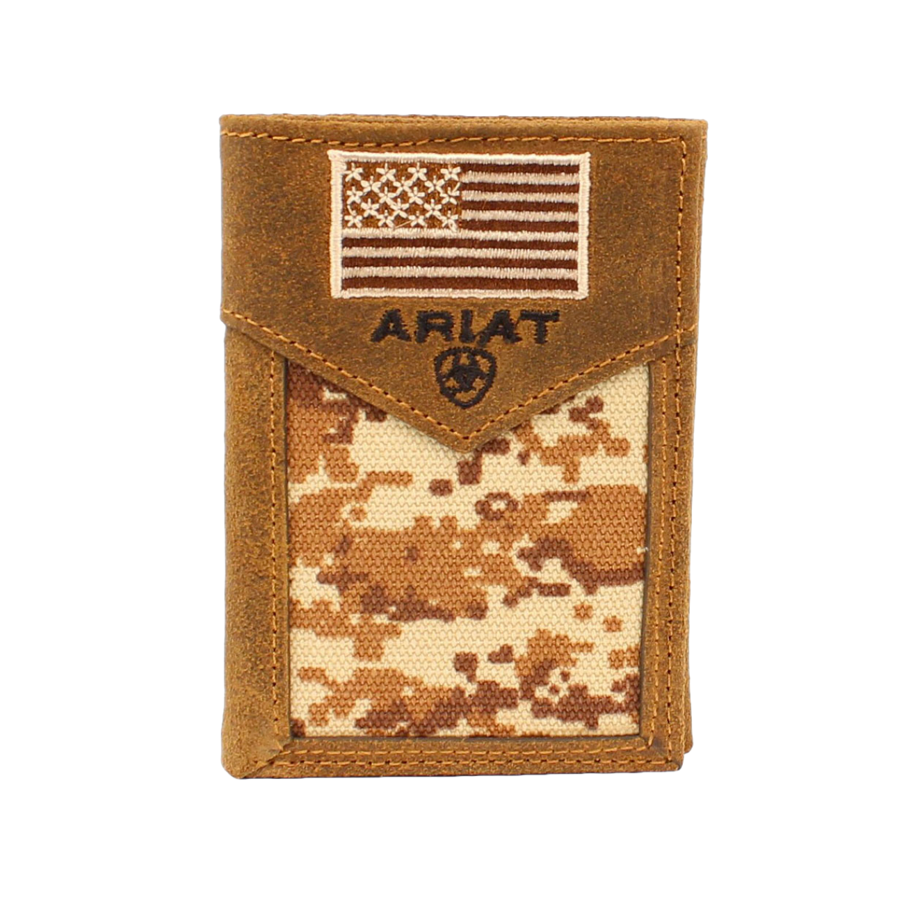 Ariat® Men's Digital Camo Flag Tri-Fold Wallet A3536644