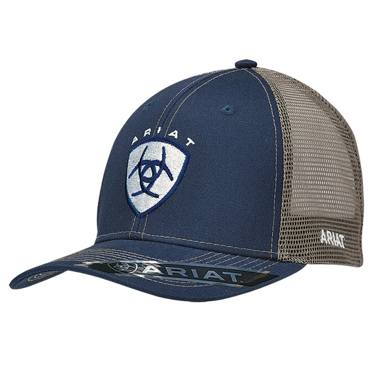 Ariat® Men's Navy Shield Logo Snapback Ball Cap 1595303
