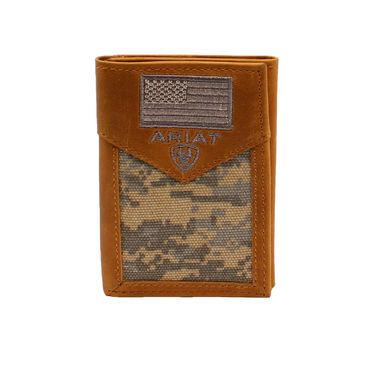 Ariat® Men's Digital Camo patriotic Tri-Fold Wallet A3536628