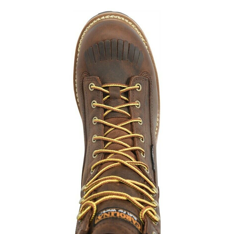 Carolina® Men's Spruce Logger 8" Waterproof Steel Toe Work Boots CA8824