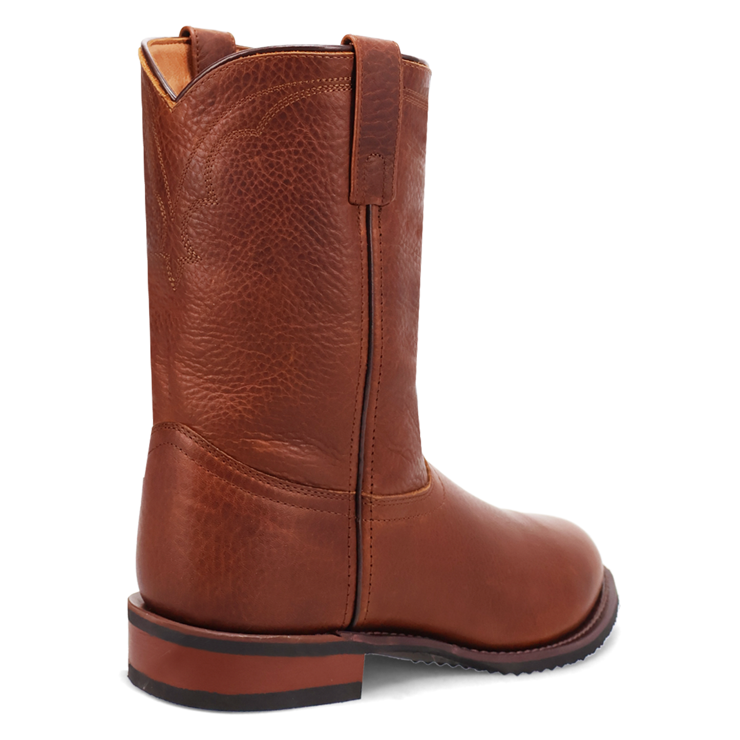 Laredo Men's Vaughn Round Toe Tan Leather Roper Boots 62113