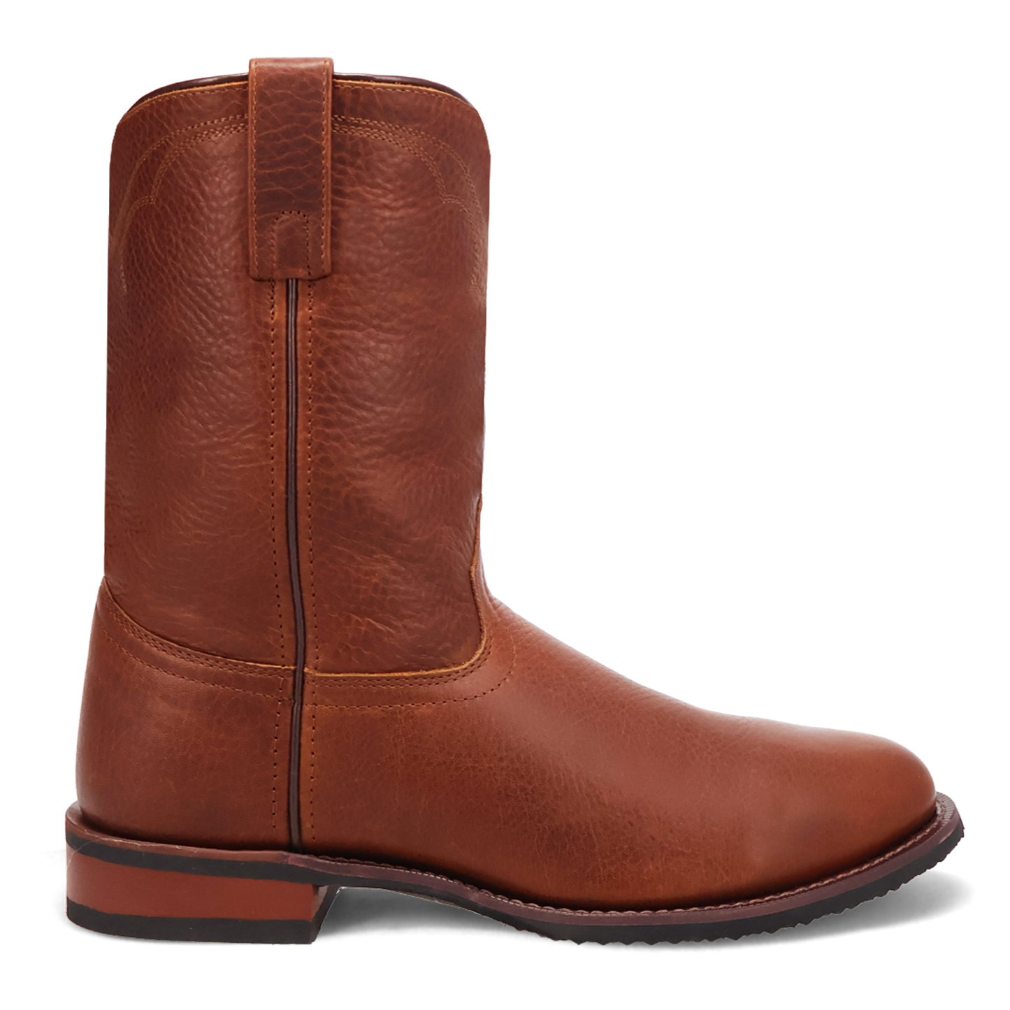 Laredo Men's Vaughn Round Toe Tan Leather Roper Boots 62113