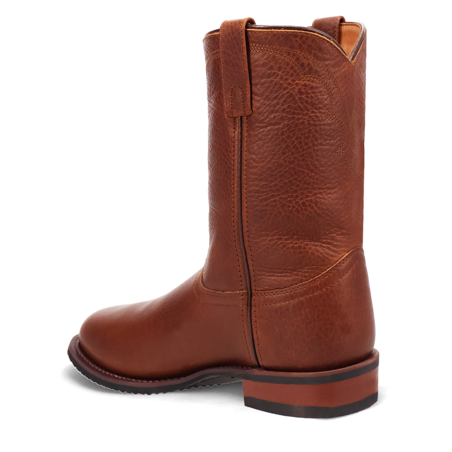 Laredo Men's Vaughn Round Toe Tan Leather Roper Boots 62113