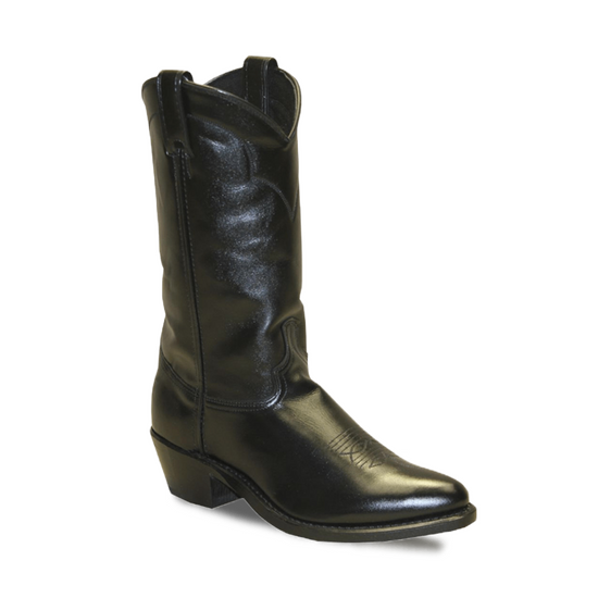 Abilene Men's Western 12" Cowhide Black Boots 6401