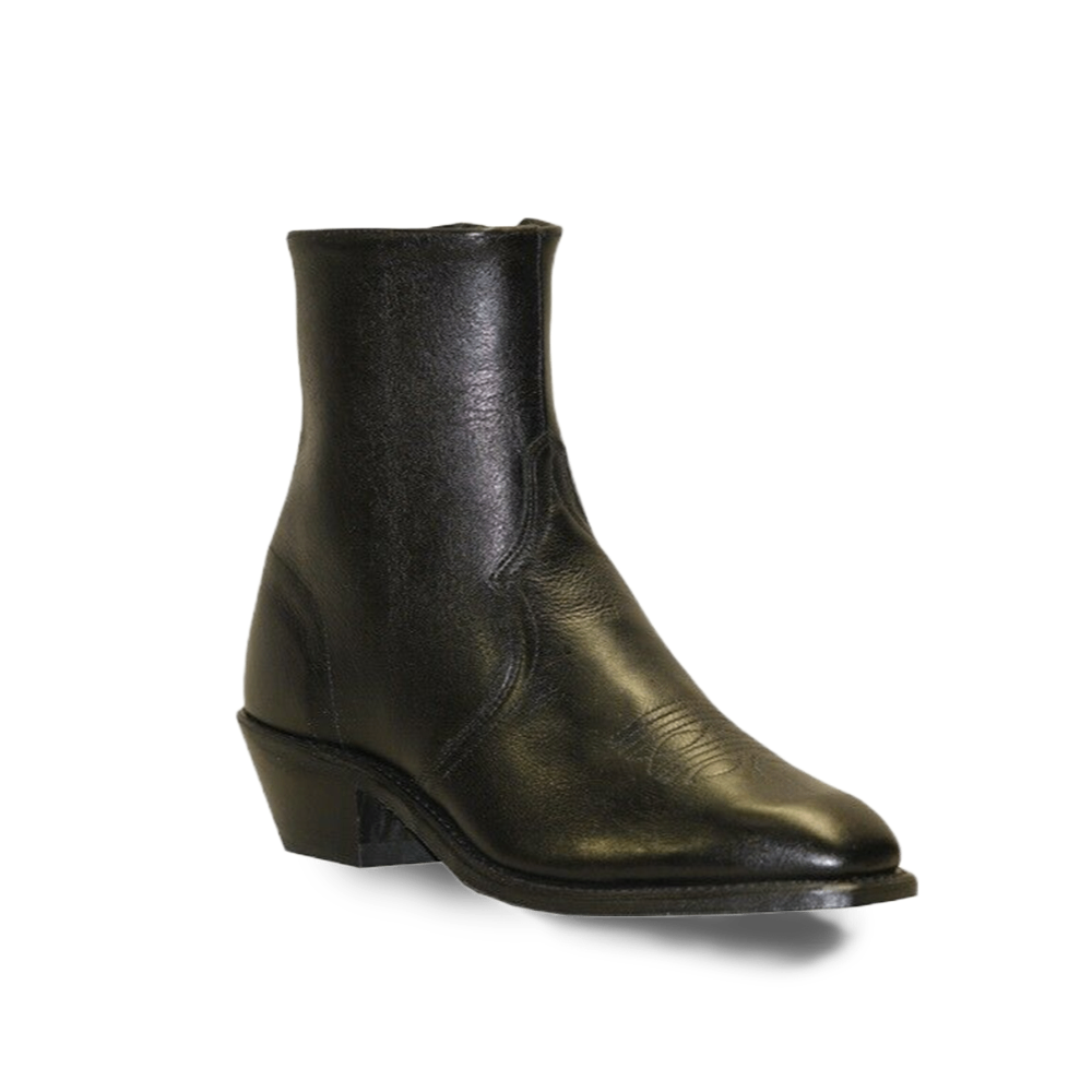 Abilene Men's Black Cowhide 7" Square Dress Toe Boots 6464