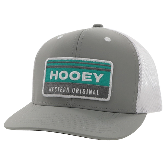 Hooey® Youth Horizon 6-panel Grey & White Snapback Hat 2235T-GYWH-Y
